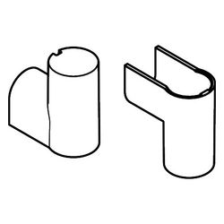 hansgrohe Abdeckungen für Unica D Brausestange, Chrom... HANSGROHE-94055000 4011097259536 (Abb. 1)