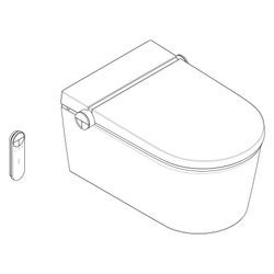 Hansgrohe LavaPura Element S Wand-Dusch-WC Set AquaHelix Flush, SmartClean, Hygiene... HANSGROHE-63021450 4059625686775 (Abb. 1)