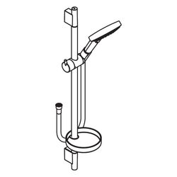 hansgrohe Raindance Select S Brauseset 120mm 3jet PowderRain mit Brausestange 650mm... HANSGROHE-27654000 4059625154908 (Abb. 1)
