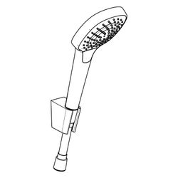 hansgrohe Croma Select E Brausehalterset 110mm Vario/Porter 14,7l/min mit Brausesch... HANSGROHE-26425400 4011097757032 (Abb. 1)