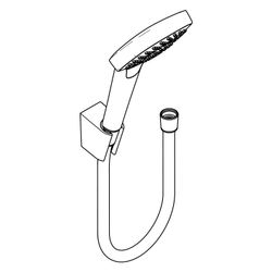 hansgrohe Croma Select E Brausehalterset 110mm 1jet/Porter 16l/min mit Brauseschlau... HANSGROHE-26424400 4011097757049 (Abb. 1)