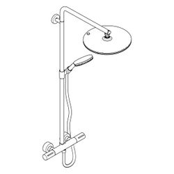 Hansgrohe Raindance Alive S Puro Showerpipe Duschsystem 300 1jet, Ecostat Element, ... HANSGROHE-24592000 4059625568613 (Abb. 1)