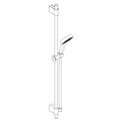 Hansgrohe Activera Select S Brauseset, 2jet EcoSmart, Handbrause 95mm, Brausestange... HANSGROHE-28050000 4059625602768 (Abb. 1)