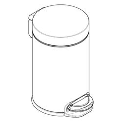 hansgrohe AddStoris Treteimer, Abfalleimer, Chrom... HANSGROHE-41775000 4059625296899 (Abb. 1)