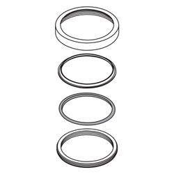 Hansgrohe Rosette für Kopfbrause Rainfinity 3.0, Brushed Black Chrome, 96237000... HANSGROHE-96237000 4011097439891 (Abb. 1)