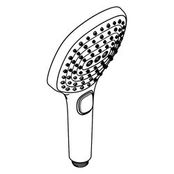 hansgrohe Raindance Select E Handbrause 120mm 3jet 14,4l/min, Chrom... HANSGROHE-26520000 4011097706047 (Abb. 1)