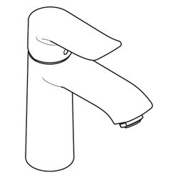 hansgrohe Metris Einhebel-Waschtischmischer 110mm 5l/min mit Zugstangen-Garnitur, C... HANSGROHE-31080000 4011097660967 (Abb. 1)