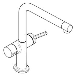 hansgrohe Talis M54, Einhebel-Küchenmischer 270mm 8l/min Chrom, 1jet Geräteabsperrv... HANSGROHE-72827000 4059625277928 (Abb. 1)