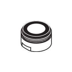hansgrohe Luftsprudler M24x1 mit Durchflussbegrenzer 5l/min für Badarmaturen, Chrom... HANSGROHE-13185000 4011097436111 (Abb. 1)