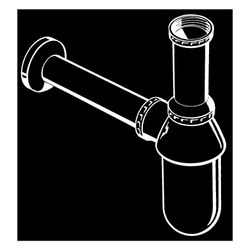 hansgrohe Tassensifon Standardmodell DN 32, Chrom... HANSGROHE-52053000 4011097123431 (Abb. 1)