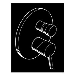 hansgrohe Talis Wannenmischer Unterputz Fertigset, Chrom... HANSGROHE-32475000 4011097397962 (Abb. 1)