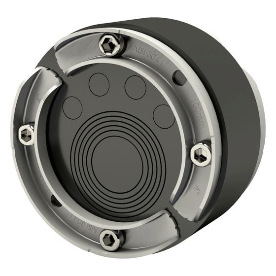 Hauff-Technik Ringraumdichtung HSD100 EW 1x24-44 u. 4x7-12 b40, 40mm Dichtbreite, Edelstahl V2A/EPDM