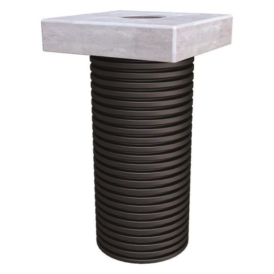 Hauff-Technik Ladesäulen-Fundament ULF470 1x150, 470x470mm, PVC/Polymerbeton