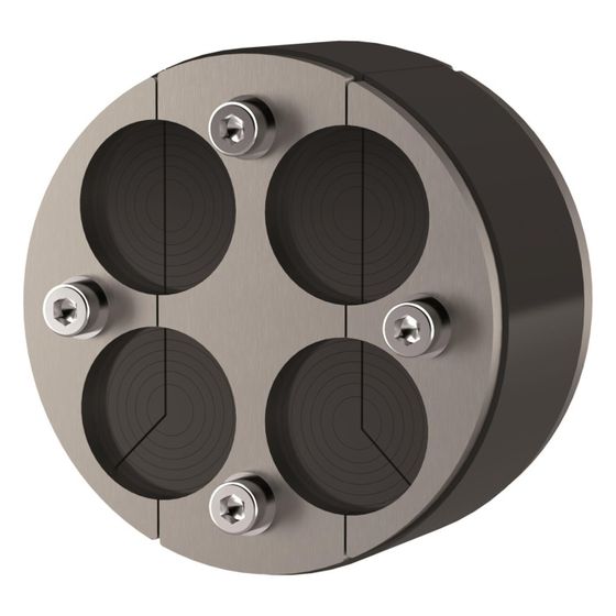 Hauff-Technik Ringraumdichtung HRD 100 SG, 4 Kabel 8-30mm, Edelstahl A2/EPDM