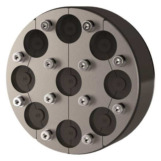 Hauff-Technik Standard-Ringraumdichtung HRD150 SG 9x6-25, 150mm, 9 Kabel 6-25mm, Edelstahl V2A/EPDM