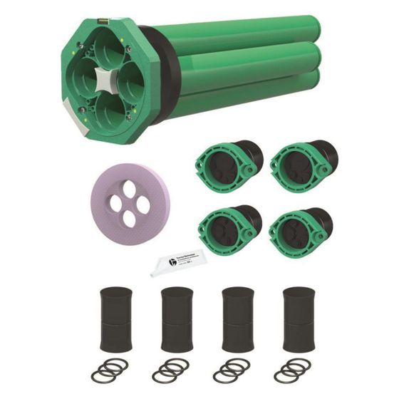 Hauff-Technik Mehrfach-Hausausführung ETGAR HAW-M ETGAR BHP, 200mm, 130-500mm, 1,0 bar