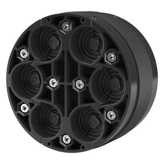 Hauff-Technik Ringraumdichtung HRK150 SSG 6x10-36, 150mm, 6 Kabel 10-36mm, 40mm Dichtbreite, EPDM/Polyamid/Edelstahl