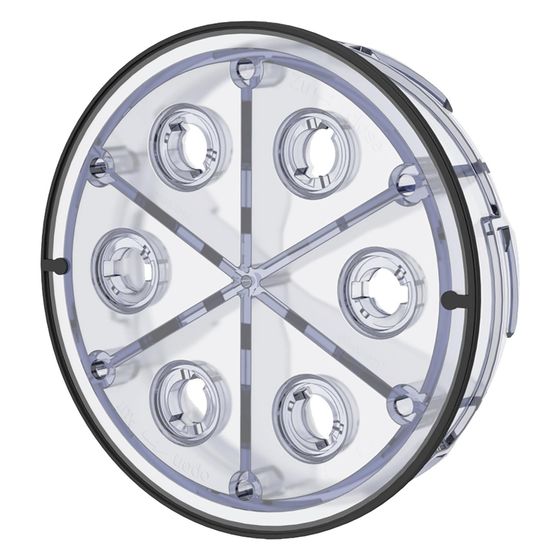 Hauff-Technik Verschlussdeckel HSI 150 DT, 150mm, ABS, Transparent
