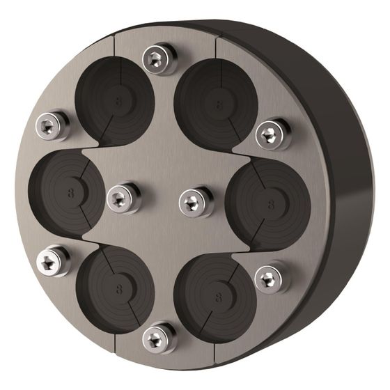 Hauff-Technik Standard-Ringraumdichtung HRD125 SG 6x6-31, 125mm, 6-31mm, Edelstahl V2A/EPDM