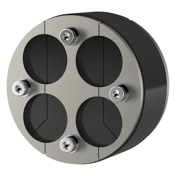 Hauff-Technik Ringraumdichtung HRD 104 SG, 104mm, 4 Kabel 8-30mm, Edelstahl V2A/EPDM