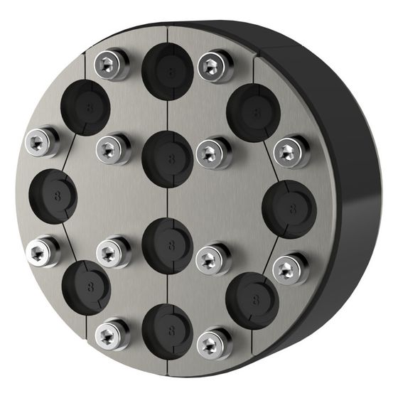 Hauff-Technik Standard-Ringraumdichtung HRD125 SG, 125mm, 10 Kabel 4-16,5mm, Edelstahl V2A/EPDM