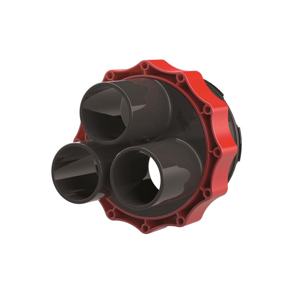 Hauff-Technik Systemdeckel HSI 150 D3x58 WS, 3 Kabel, 22-56mm, 2,5 bar, Polycarbonat... HAUFF-3030300082 4052487054997 (Abb. 2)