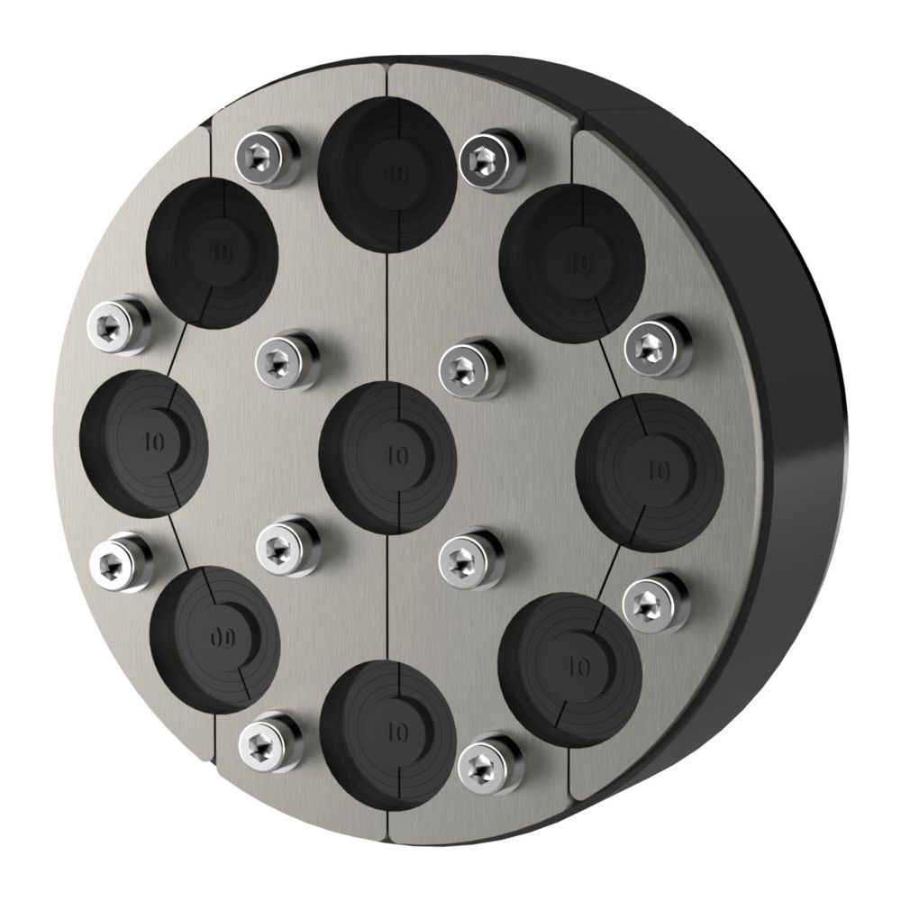 Hauff-Technik Standard-Ringraumdichtung HRD150 SG 9x6-25, 150mm, 9 Kabel 6-25mm, Edel... HAUFF-2700106000 4052487000208 (Abb. 3)