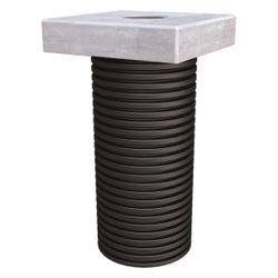 Hauff-Technik Ladesäulen-Fundament ULF470 1x150, 470x470mm, PVC/Polymerbeton... HAUFF-3030490219 4052487242875 (Abb. 1)