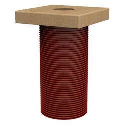 Hauff-Technik Ladesäulen Fundament ULF380 1x110, 380x380x80mm, PVC/Polymerbeton... HAUFF-3030490218 4052487242851 (Abb. 1)