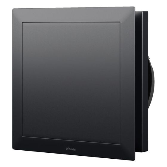 Helios Design-Lüftungsventil DLV 125 bk, für Ab- und Zuluft, einstellbar mit G 2-Filter, Schwarz