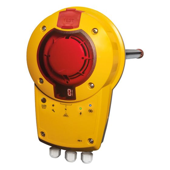 Helios Kanalrauchmelder KRM, DIBt, 140mA, IP 65, potentialfreier Öffner, 21,6-27,6V DC