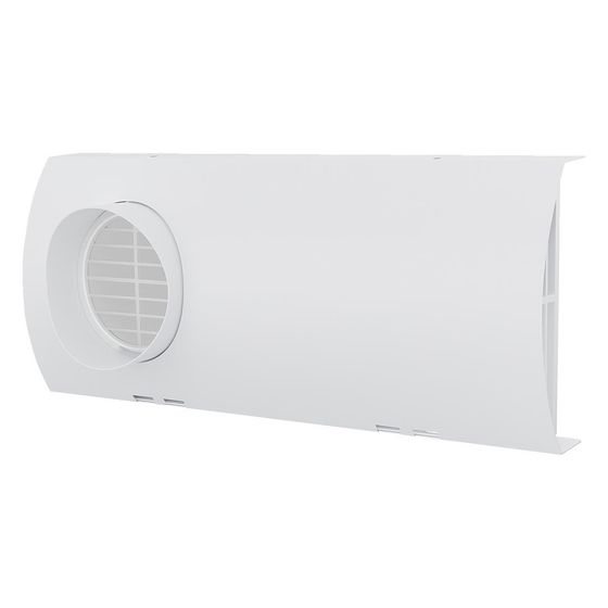Helios Fassadenblende KWL 70 FB-W, Weiß beschichtet, Edelstahl