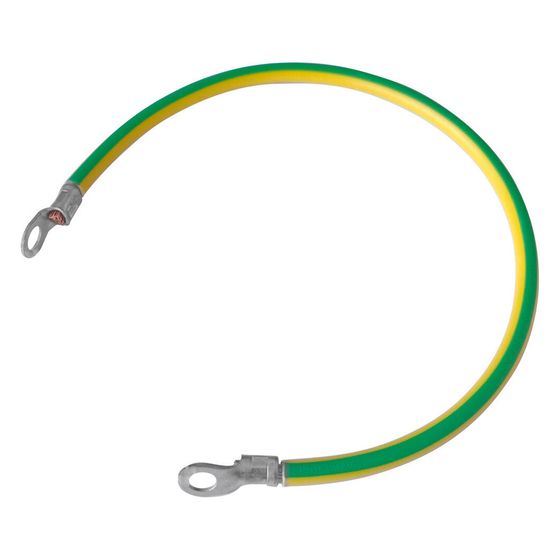 Helios Potentialausgleichskabel PAK M6, Grün/Gelb, 30cm, mit Kabelschuh 11,5mm