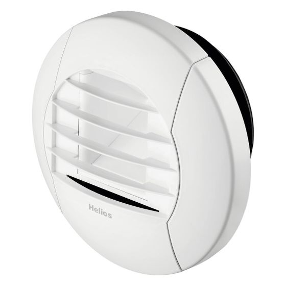 Helios AE GBE 45/120 Abluftelement, elektrische Zeitsteuerung für Grund- und Bedarfslüftung 45/120m3/h, Kunststoff, Weiß
