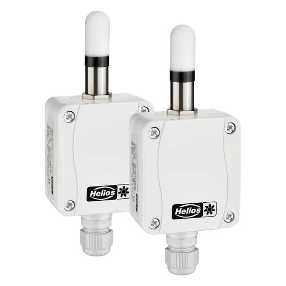 Helios AFS-Set, 2 Absolutfeuchtesensoren 24V AC/DC IP 65, 0-10V Ausgang, Temperatur und Feuchte