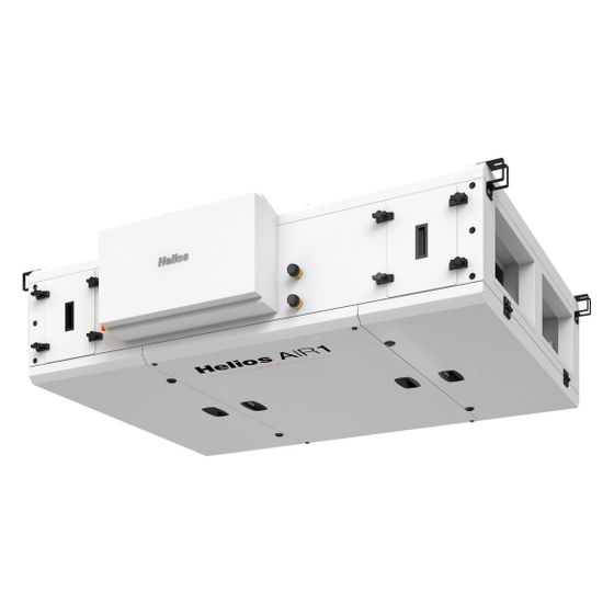 Helios Lüftungsgerät AIR1 XC 1000 R mit WRG Kreuzgegenstrom-WT, E-VHR, Decke, rechte Ausführung, max. 960m3/h ERP, 400V