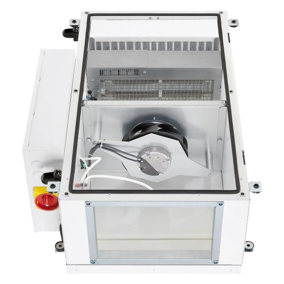 Helios Außenluft-Box ALB EC 30/20 EH mit E-Heizregister und Luftfilter rechteckig, 720m3/h, 1-phasig 230V