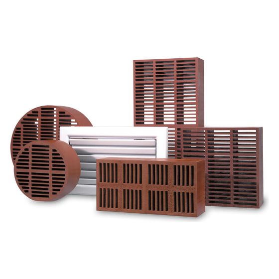 Helios BLS 150/150 Brandschutz-Lüftungsstein Feuerstop, 150x150mm, Tiefe 75mm, Feuerwiderstandklasse F30-120 DIN 4102