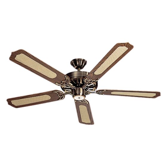 Helios DVAM 130 Deckenventilator 5-Blatt-Laufrad, 1300mm, 65W, 230V, antik, Messing