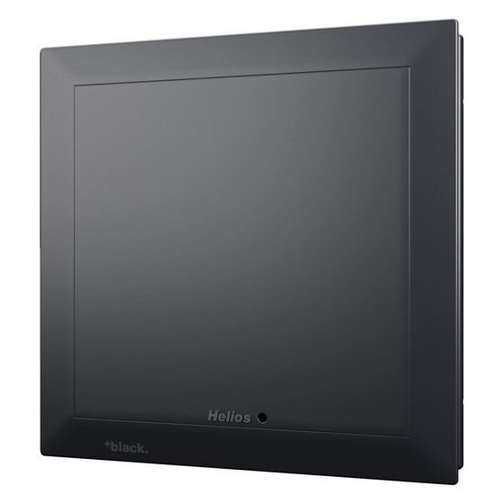Helios ELS-FB black Standard Fassadenblende ohne Filter, Schwarz