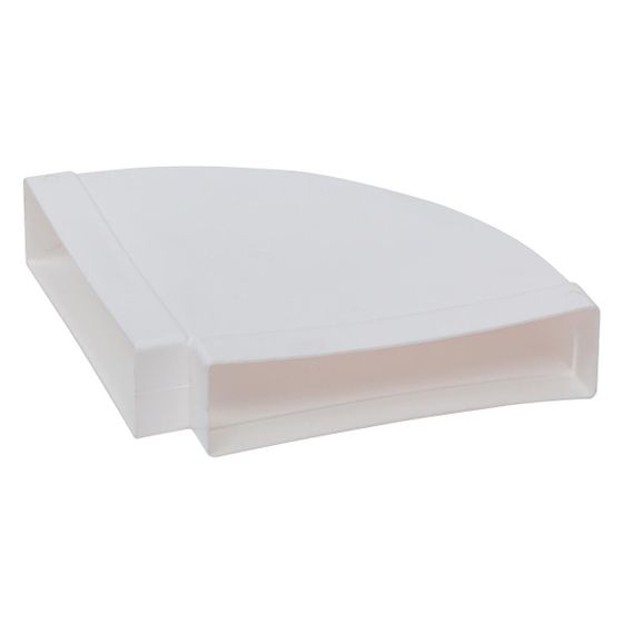Helios FBH 90 Flachkanal-Bogen horizontal, 90 Grad, Kunststoff Weiß