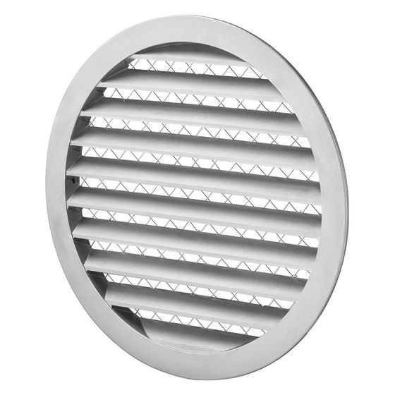 Helios FGR 80 Fassadengitter rund DN 80, Aluminium