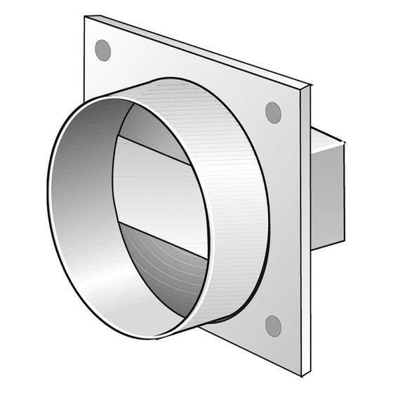 Helios FLRSK 100 Flachkanal-Rückschlagklappe 