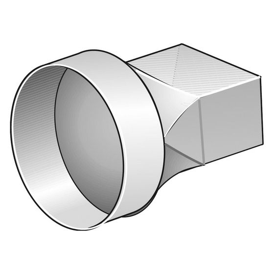 Helios FLÜR 100 Übergangsstück Durchmesser 100mm auf 
