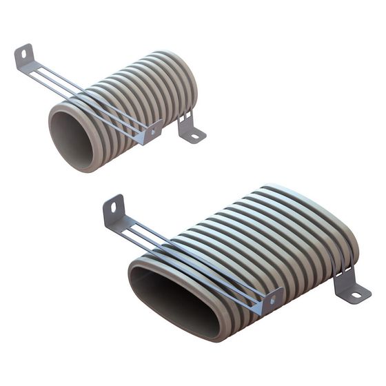 Helios FRS-BS FlexPipe Befestigungsschelle für Rohr rund DN 75 oder oval 51mm, 10 Stück