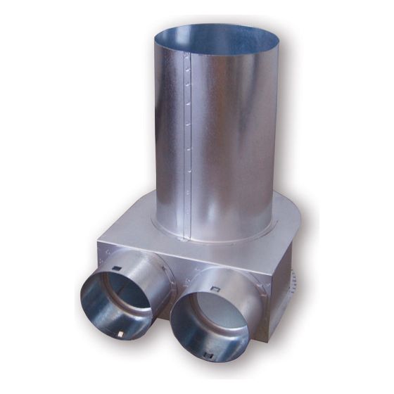Helios FRS-DKV 2-63/125 FlexPipe Deckenkasten für Ventilanschluss 125mm und 2x DN 63