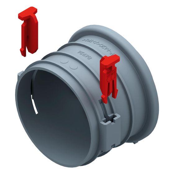 Helios FRS-ES 75 FlexPipe Einzelstutzen rund DN 75 mit Bajonett-Verschluss für Blechteile
