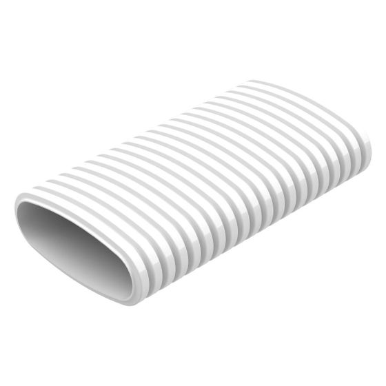 Helios FRS-R 51 FlexPipe Flexibles Lüftungsrohr oval 51x114mm, für Volumenströme bis 30m3/h, Länge 20lfdm