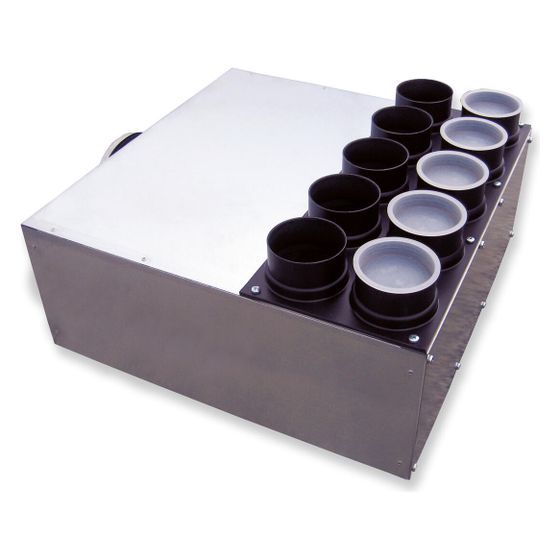Helios FRS-VK 15-75/180 FlexPipe Verteilerkasten 15 Einzelstutzen rund DN 75, Anschluss DN 180