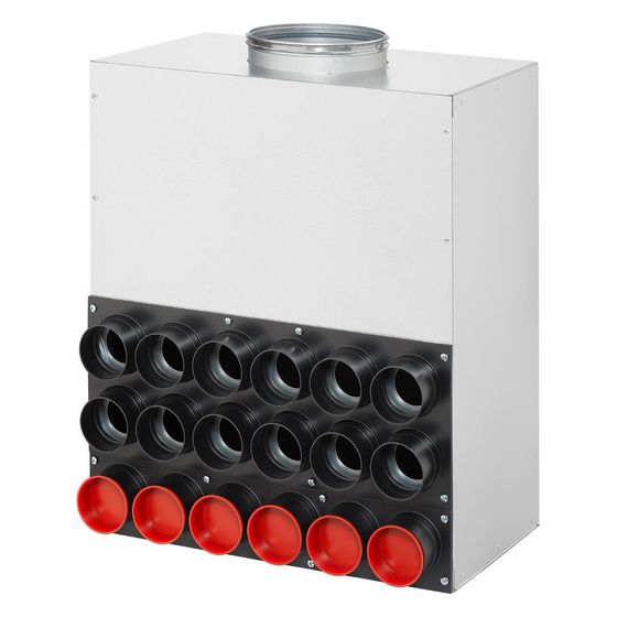 Helios FRS-VK 18-63/180 Verteilerkasten mit 18 Stutzen für FRS-R 63, Anschluss-DN 180